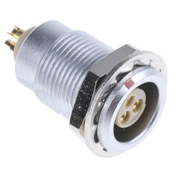 Złącze wielostykowe przemysłowe 3-pinowe, panelowe Gniazdo LEMO