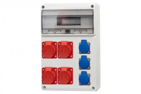 Rozdzielnica LEGATO 16M - gniazda 2x16A 5p, 2x32A 5p, 3x230V /16 modułów/