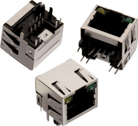 Socket, RJ45, 8 pole, 8P8C, Cat 3, solder connection, through hole, 615008140421