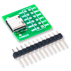 Moduł USB-C Typ C Gniazdo do Arduino Prototypowania Mikrokontrolerów