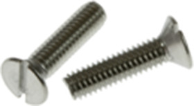 Countersunk head screw, slotted, M3, Ø 5.6 mm, 10 mm, stainless steel, DIN 963/ISO 2009, 096303010A2