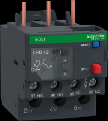 LRD12 Thermal overload relay, 5.5 - 8 A, 1 NO + 1 NC, class 10 A