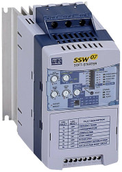 WEG SSW07 0024 T5 SZ 10194171 Soft-start Moc silnika przy 400 V 11 kW Moc silnika przy 230 V 5.5 kW 230 V/AC, 575 V/AC N