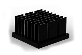 Radiator 19 x 19 x 10mm Kwadrat Uniwersalny Alu