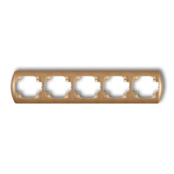 TREND Ramka pozioma pięciokrotna złoty metalik 8RH-5