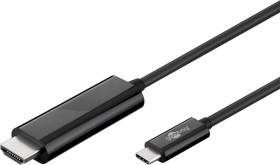 Kabel przejściowy USB-C™ HDMI 4k 60 Hz, 1,80 m, czarny 77528