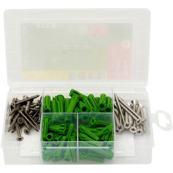 Fischer 567898 ProfiBox SX Plus Green Fastener set 120 pcs Dowels Biscuits