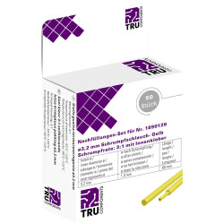 TruComponents 30403 Heatshrink adhesive Yel 3.20mm 1mm 2:1 50 pc(s)