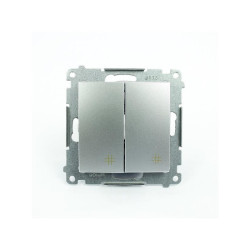 Łącznik krzyżowy podwójny srebrny DW7/2.01/43 Kontakt Simon54