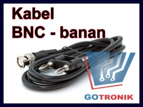 Kabel wtyk BNC - wtyk banan