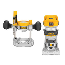 DEWALT D26204K 1/4in Premium Plunge &amp; Fixed Base Combi Router 900 Watt 230 Volt
