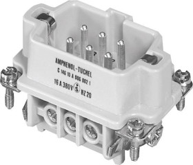 Wstawka pinowa męska Heavy|mate® C146 C146 10A006 002 1-1 Amphenol Łączna ilość styków 6 + PE 1 szt.