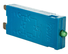 Moduł sygnalizacyjny LED zielony + warystor 110-240V AC/DC 99.01.0.230.98