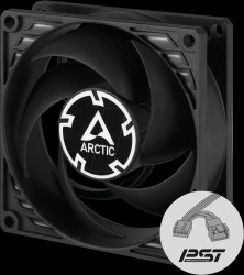 ACFAN00150A Arctic case fan P8 PWM PST Black, 80 mm
