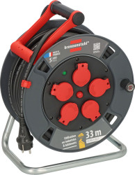 Bęben kablowy 33m 5 gniazda Szpula kablowa typ Typ E - gniazdo francuskie Typ E – francuski 230 V