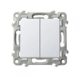 SZAFIR Łącznik podwójny schodowy biały ŁP-10Z/m/00