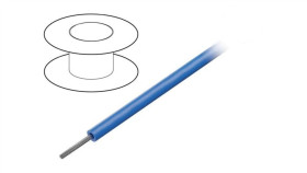 1559-Bl005 Przewód Na Rolce 30,5M Linka Cu 14Awg Pvc Niebieski 1Kv