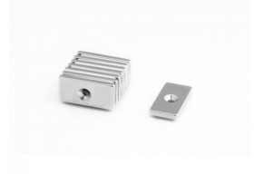 40x15x5 mm Cuboidal N38 Neodymium Magnet - for Flat Screw