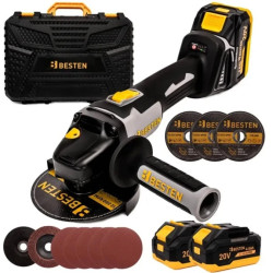 Szlifierka Kątowa Akumulatorowa Bezszczotkowa Kątówka Diax 2Xaku 4Ah Tarcze BESTEN BE0002851