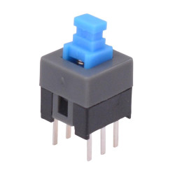 Latching 7x7mm PCB Push Button Switch DPDT 100mA 30VDC