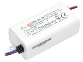 APV-12-12 Zasilacz impulsowy, LED, 12W, 12VDC, 1A, 90÷264VAC, 127÷370VDC