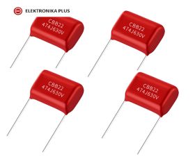 5szt. 470nF 630 VDC 250V AC 10% KONDENSATOR FOLIOWY