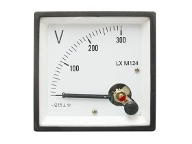 Miernik analogowy voltomierz kwadratowy duży 300V