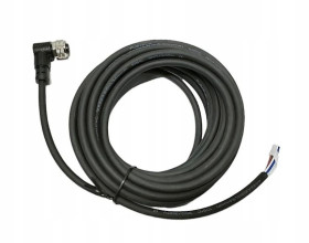 Przewód PUR M12 4pin 10m z wtyczką kątową żeńską do czujników