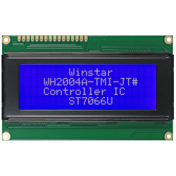 Winstar WH2004A-TMI-ET 20x4 LCD Display Blue Negative Mode White LED Backlight