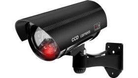 Atrapa Kamery Tubowej Czarna Led At-1B-B