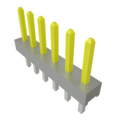 Listwa stykowa PCB 6-pinowe TMM raster: 2 mm Kąt prosty 1-rzędowe Samtec Powierzchnia281 V Bez osłony