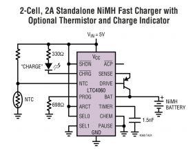 LTC4060 - Standalone Linear NiMH/NiCd Fast Battery Charger