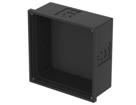 PPE/PS enclosure kit, (L x W x H) 144 x 144 x 64 mm, black, IP40, 17980601.MT2