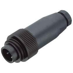 Binder 99-0210-70-04 F 6-8mm Angled Cable Mnt 3&#x2B;PE Pin with Screw Termination