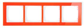Ramka uniwersalna 4-krotna - efekt szkła