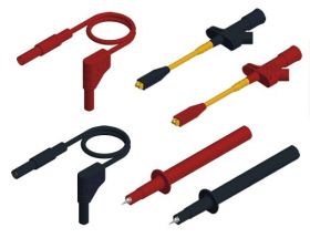 MMS 2010 Zestaw (6 cz.) akces. pomiar. Hirschmann (KLEPS 2800, PRUEF 2700, MLS WG 100/1 – każdy w kolorze czarnym i czerwonym),