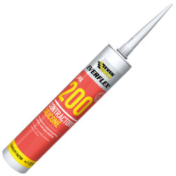 Everbuild 200WE Contractors Silicone Sealant 295ml White 200
