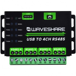 Konwerter przemysłowy USB do RS485 4CH 4 kanałowy Waveshare izolowany