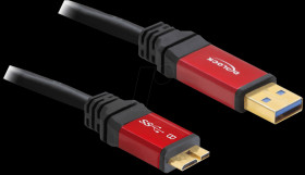 82760 Delock USB 3.0 A > micro-B plug/plug 1 m premium cable