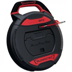 Włókno szklane do przeciągania kabli fi: 3mm 20m z zestawem 16 akcesoriów