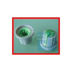 GAŁKA POTENCJOMETRU 17,5mm SZARA-ZIELONA