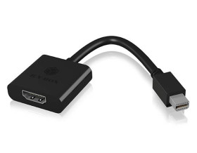 ICY BOX monitory adapter [1x złącze męskie Mini DisplayPort - 1x złącze żeńskie HDMI] IB-AC538a, Mini DP™ 1.1 zu HDMI® (