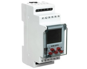 Programator czasowy cyfrowy 1-kanałowy tygodniowo-roczny pamięć zewn. 24-250V AC / 30-300V DC ZCM-22P/U EXT10000189