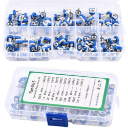 Zestaw potencjometrów montażowych leżących RM065 10 rodzajów 100szt