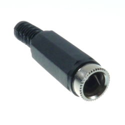 GNIAZDO ZASIL. DC 2,5/5,5 na kabel