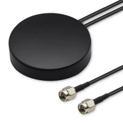 Qoltec Antena GPS + 4G, GLONASS dookólna 28dBi 50W 2 x SMA męski Zewnętrzna