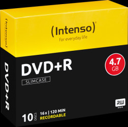 4111652 Intenso DVD+R 4.7 GB, 10-disc SlimCase