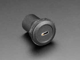 Adafruit USB C Jack to USB C Jack Round Panel Mount Adapter