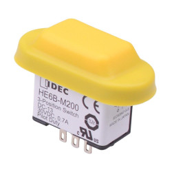 HE6B-M200Y Yellow Double 3-Position Rectangle Enabling Switch IDEC