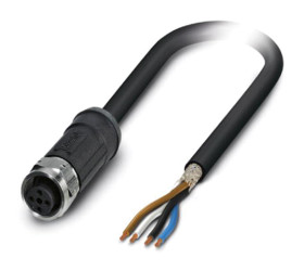 Przewód czujnik-siłownik ze złączem Złącze M12 liczba rdzeni 4 długość 2m Rodzaj A Żeńskie